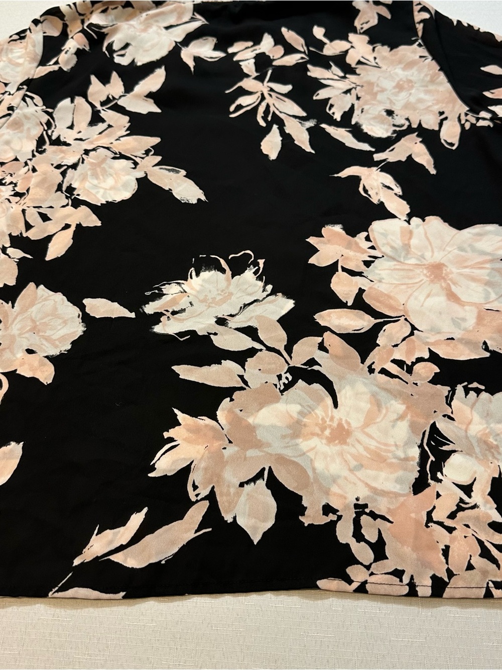 Karl Lagerfeld Paris Floral Pearl Embellished Tassel Blouse XL - Picture 14 of 15